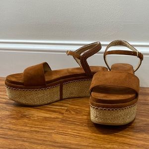 Stuart Weitzman Espadrille Wedge Sandals